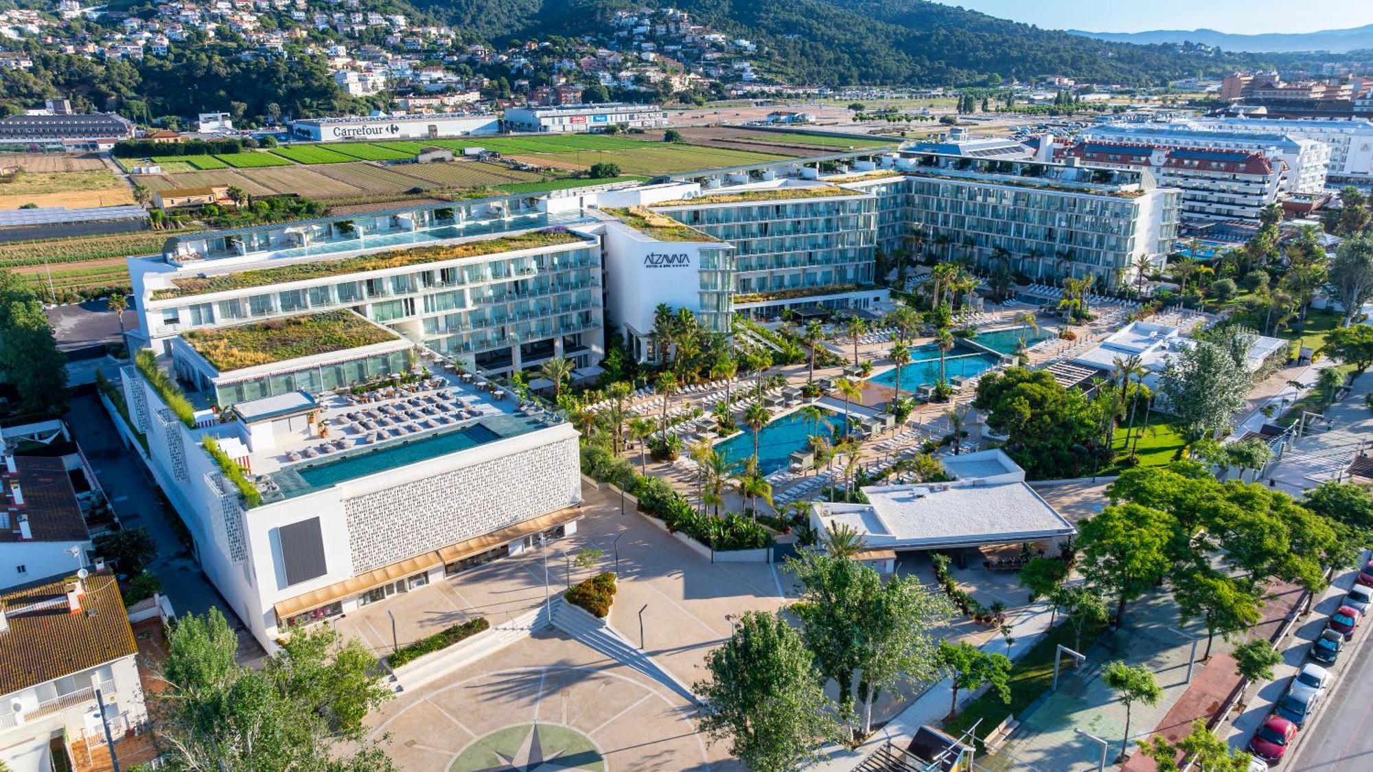 Atzavara Hotel & Spa Santa Susanna Exterior foto Aerial view of the hotel