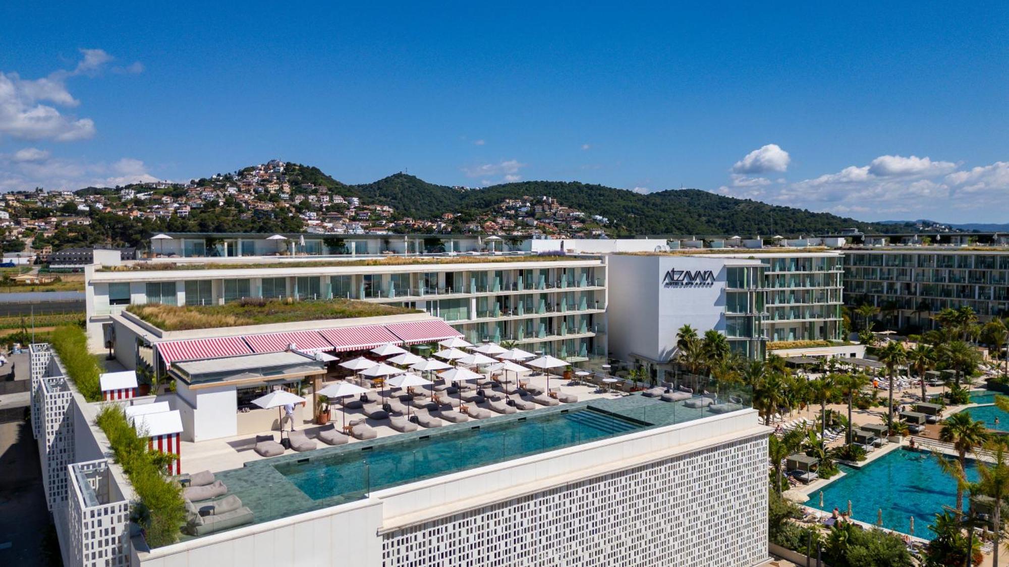 Atzavara Hotel & Spa Santa Susanna Exterior foto Aerial view of the hotel